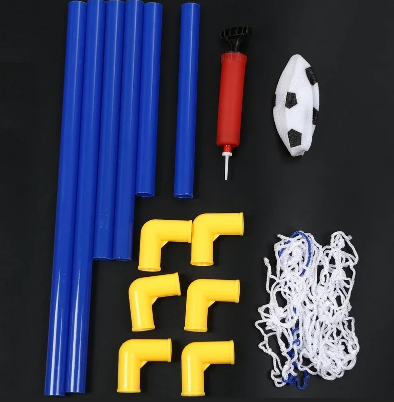 Mini Folding Soccer Goal Net Set with Ball & Pump Kids Indoor Outdoor Toy