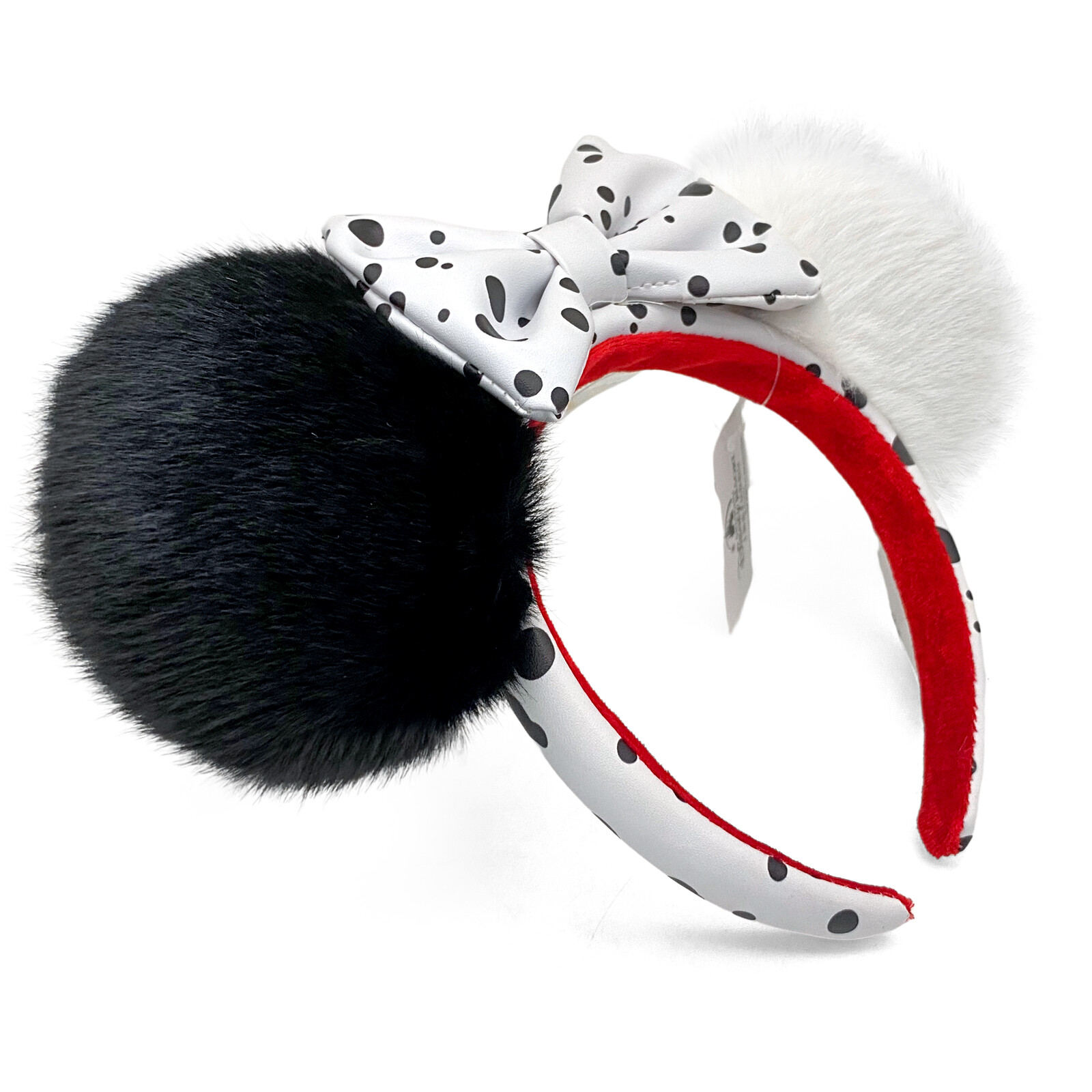 Disney- Parks Minnie Mickey Mouse Ear 101 Dalmations Cruella Devil Headband NWT