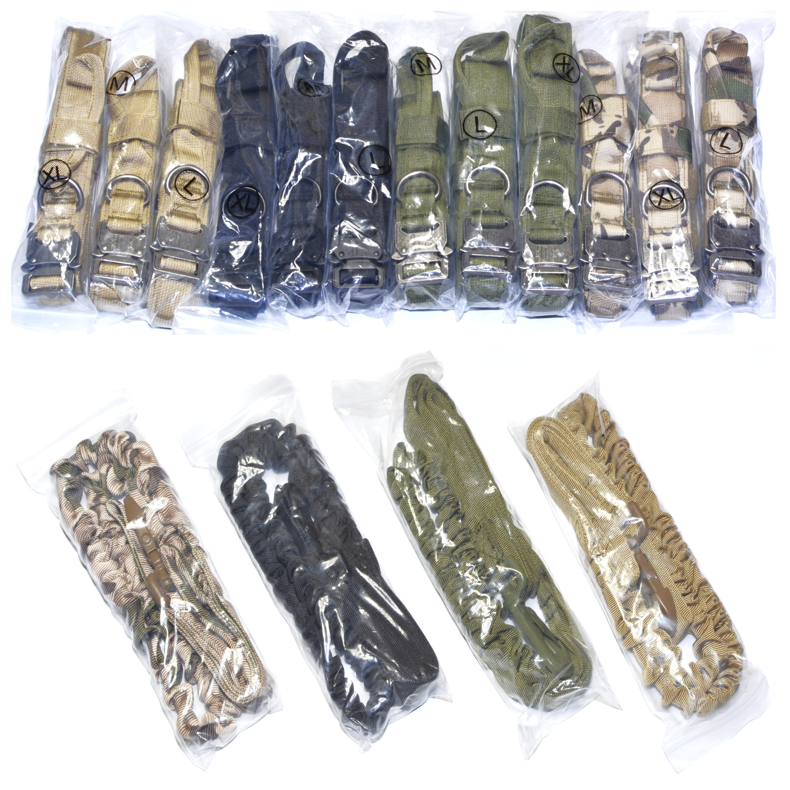 Tactical Dog Pet Collar Leash Heavy Duty K9 Military Service Canine Training Kit