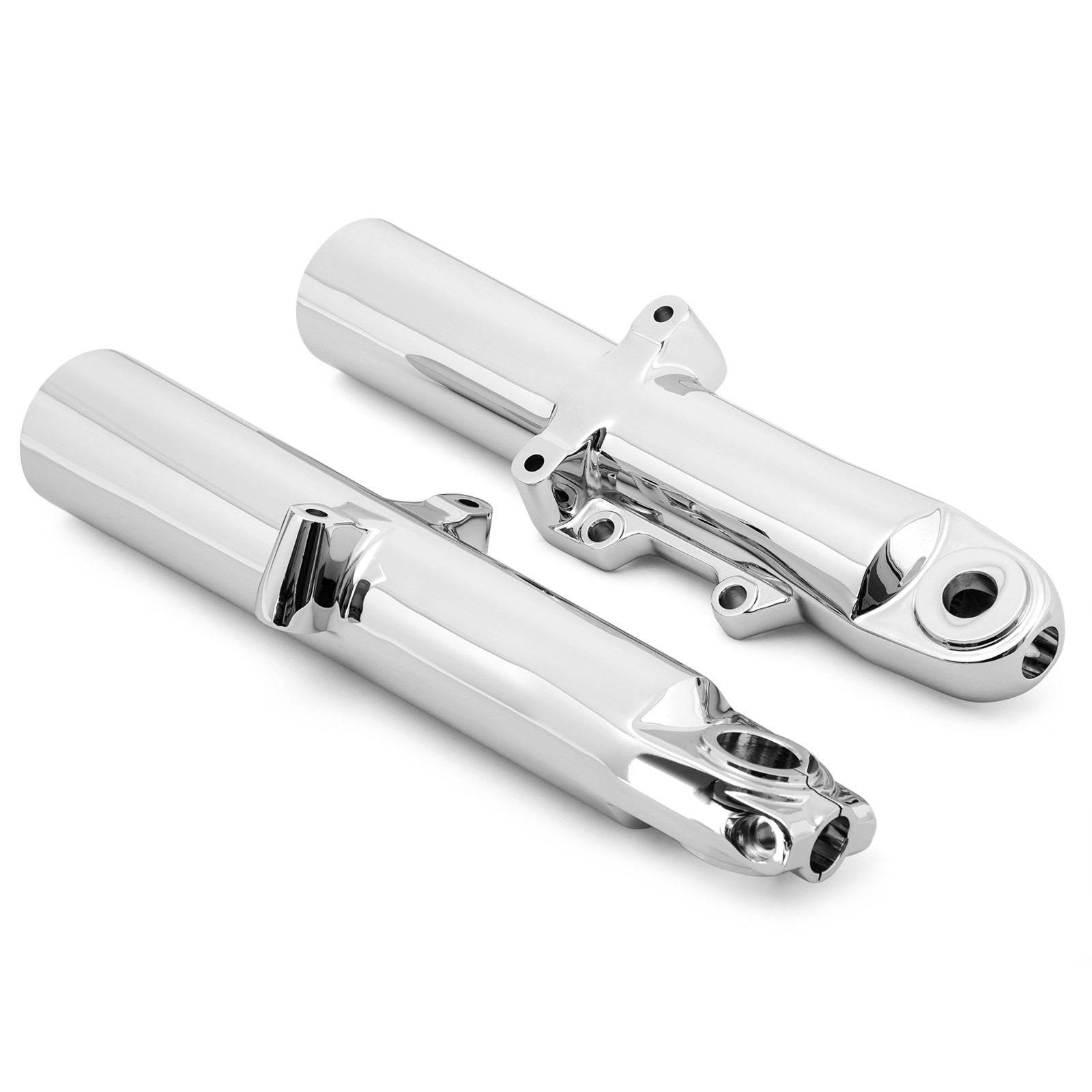 CHROME FORK SLIDER LEGS FOR HARLEY TOURING STREET GLIDE FLHX ROAD KING FLHR 14+