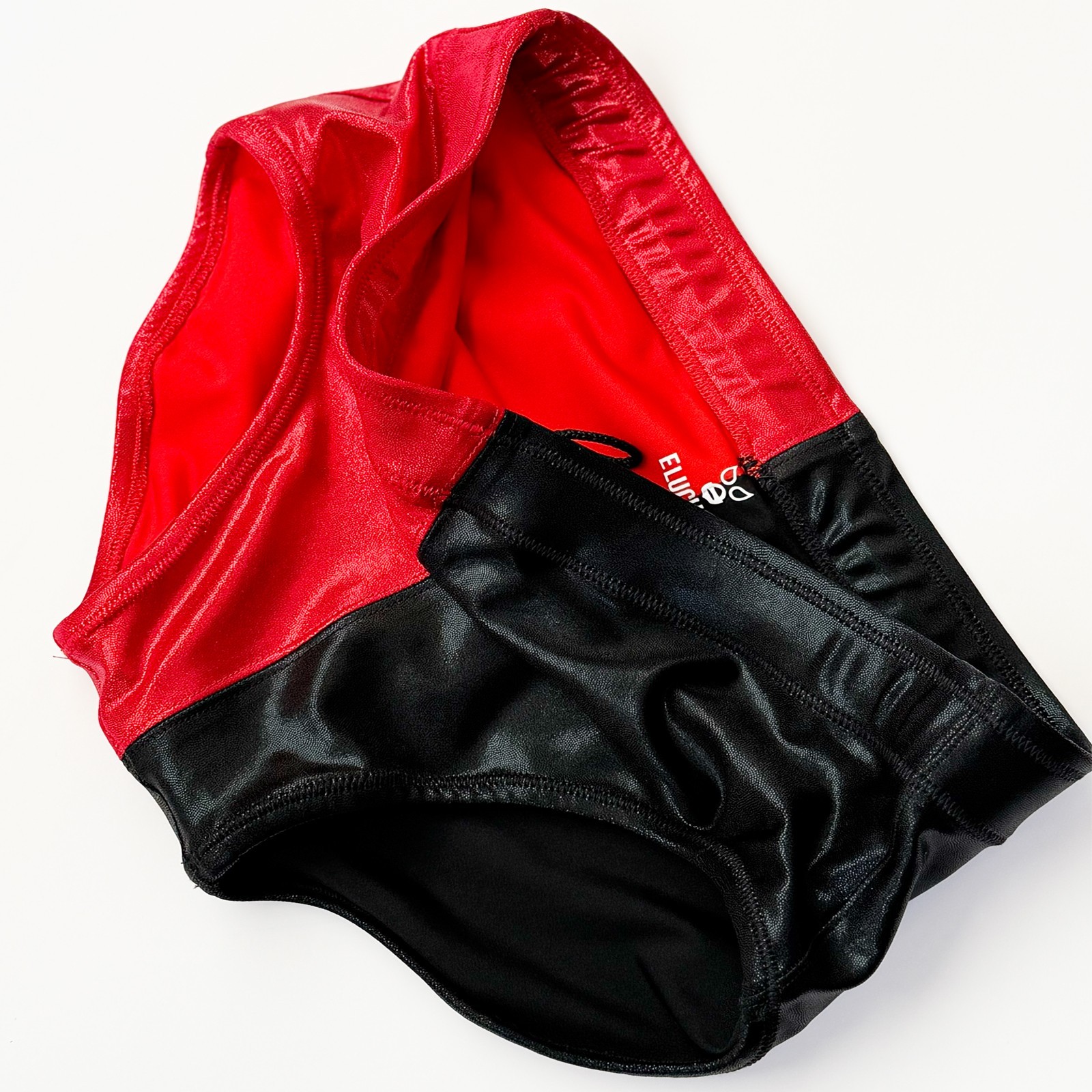 Pro Grade Wrestling Half RED Black Wrestling trunks tights gear NEW!