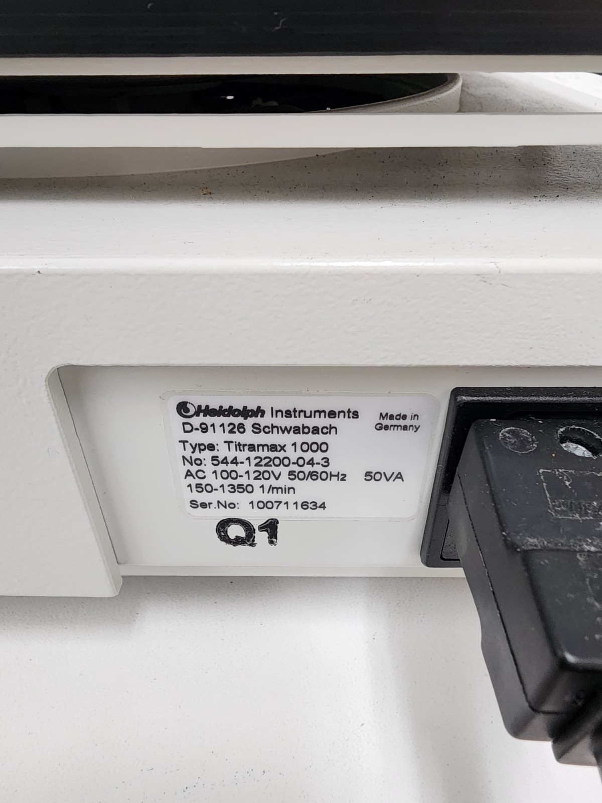 Heidolph 544-12200-04-3 Titramax 1000 Microplate Lab Shaker Mixer Free Shipping