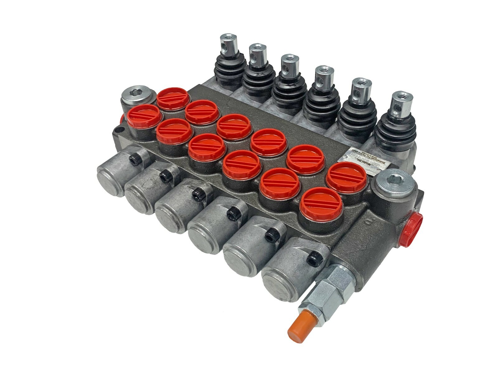 6 Spool Hydraulic Directional Control Valve Open Center 13 GPM 3600 PSI NEW!