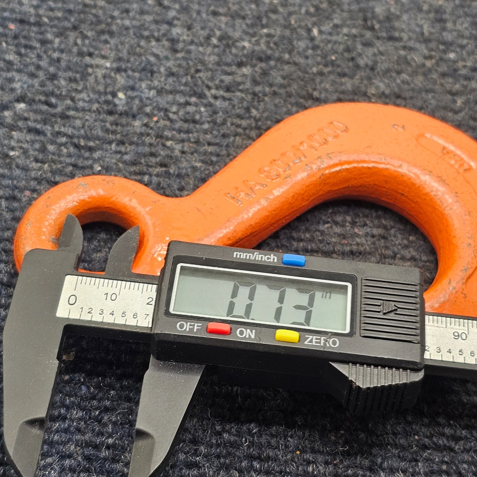 (QTY 2) CM HA800/1000 9/32" Eye Sling Hook Herc Alloy (Missing Safety Latch)