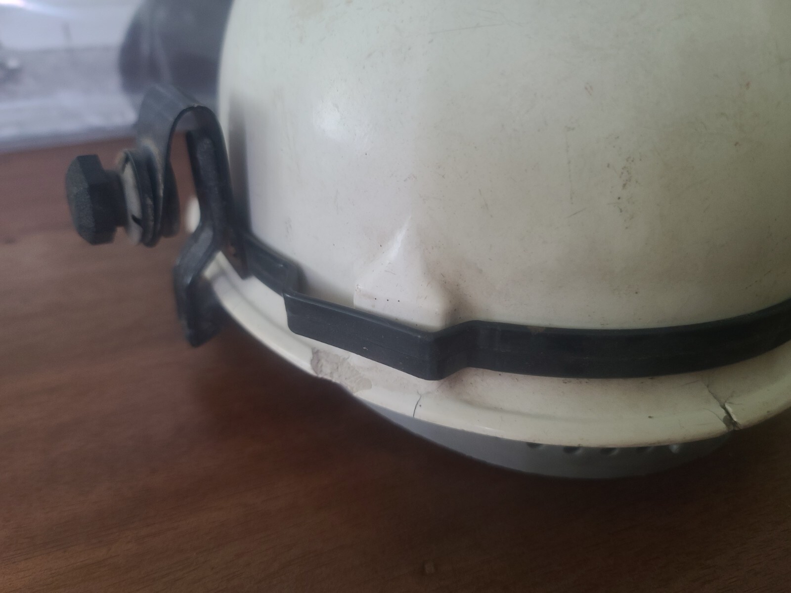 Jackson Products Fiberglass Safety Hard Hat White W/ Kwik Klip USA Vintage