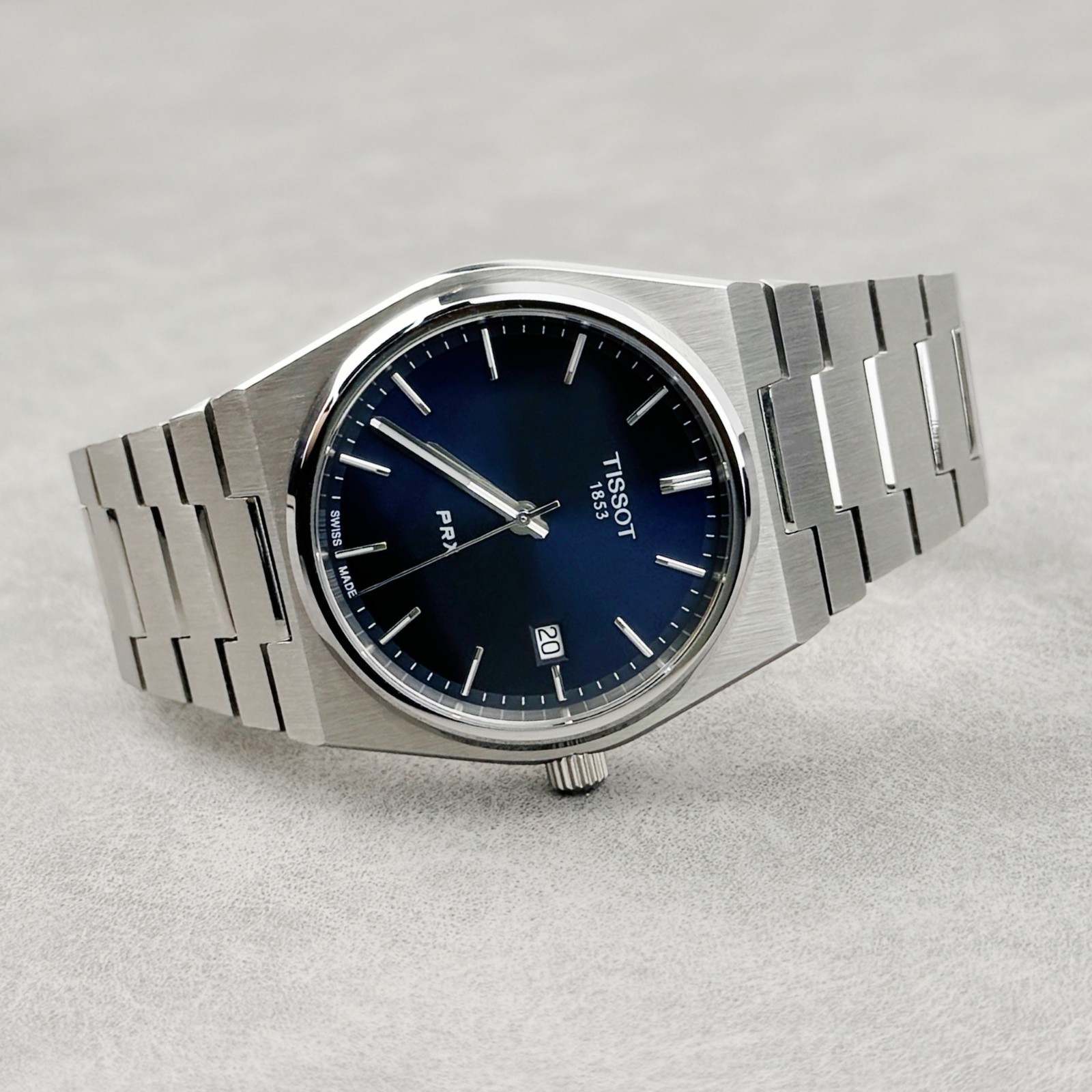 TISSOT PRX 40MM STAINLESS STEEL BLUE DIAL MEN'S WATCH T137.410.11.041.00