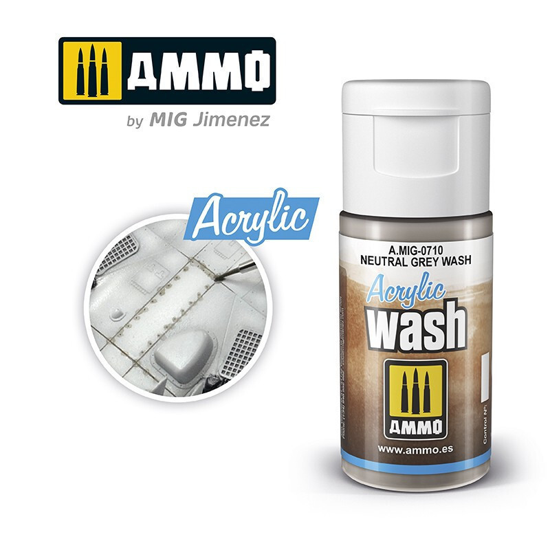 AMMO Acrylic Wash Neutral Grey Wash