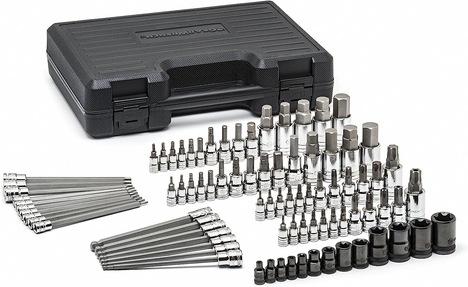 GEARWRENCH 80742 Master SAE/Metric Hex And Torx Bit Socket Set - 84 Pc.