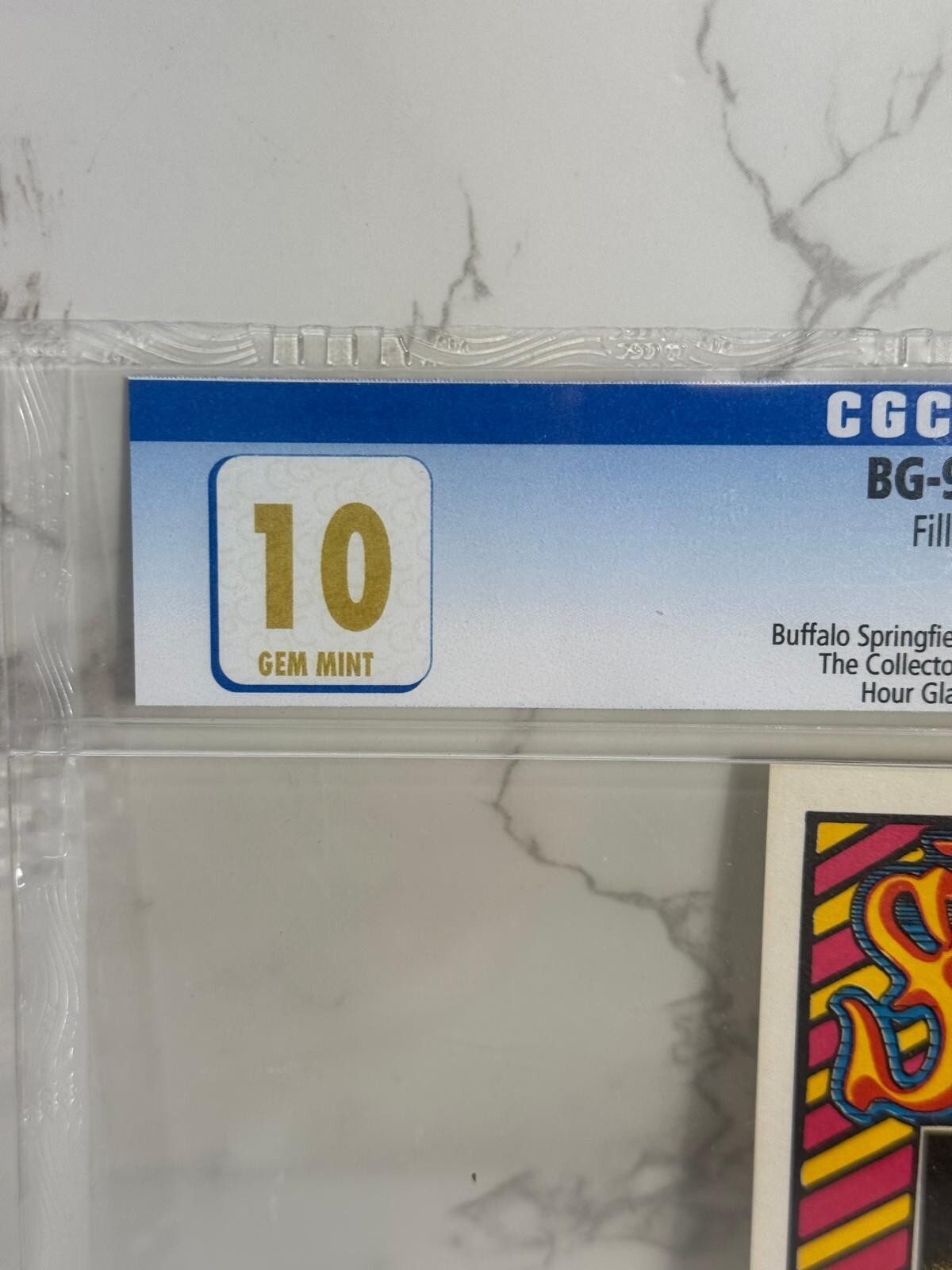 Buffalo Springfield Collectors 1967 Bill Graham Fillmore BG98 Postcard CGC 10