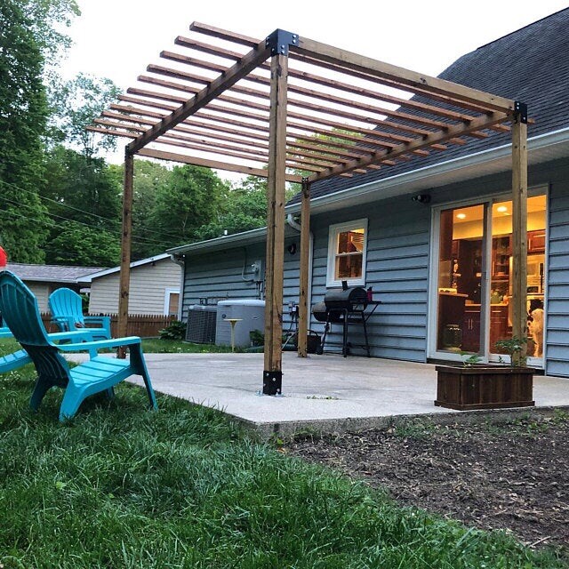 PostHugger™ Brackets For 6 x 6 Posts - Heavy Duty Shop Table Pergola - USA Made