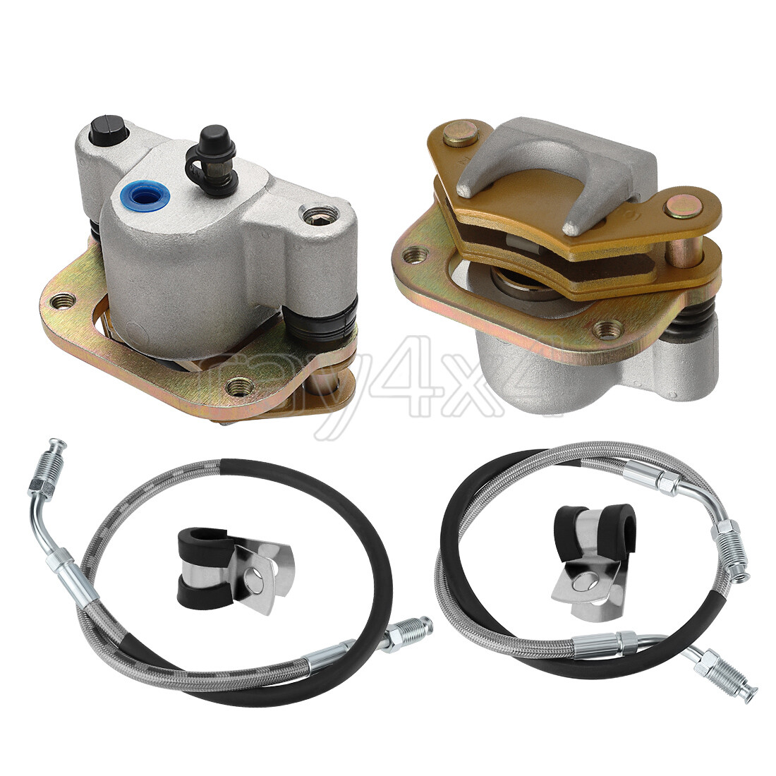 Front Brake Calipers & Hose Lines for Polaris Trail Blazer 250 1991 1992-1998