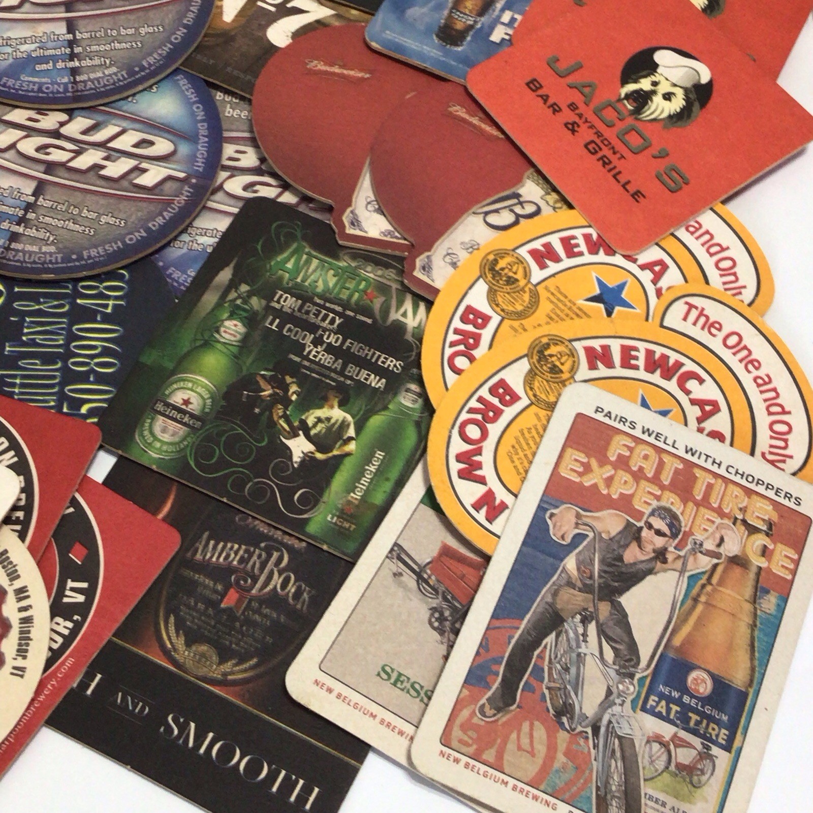 Vintage Mixed Lot of 125 Barware Beer Drink Coasters Liquor Pub Advertising