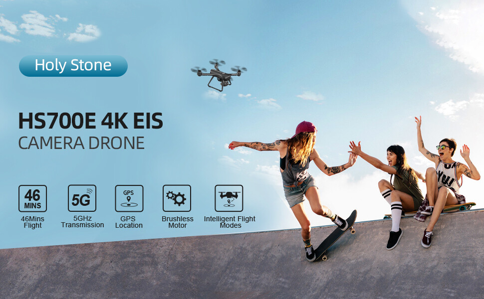 Holy Stone HS700E Brushless 4K UHD Drone with EIS Camera GPS 5GHz FPV Quadcopter