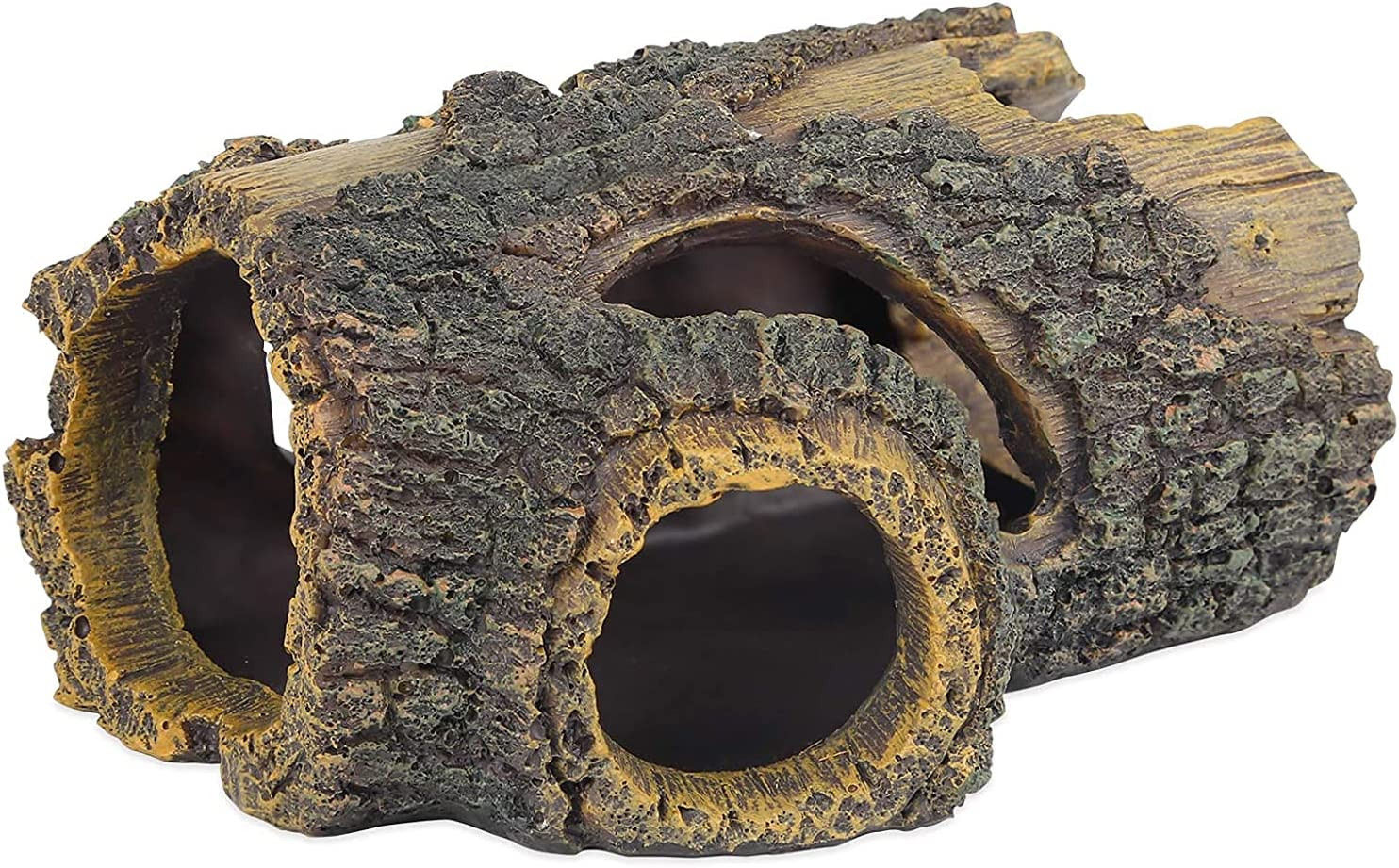 Resin Hollow Tree Trunk Betta Log Aquarium Decorations Ornament Fish House Cave