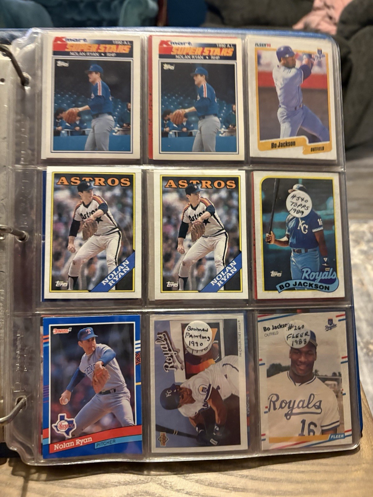 Vintage Baseball Card Lot 117+ Bo Jackson Nolan Ryan Schmidt Mattingly