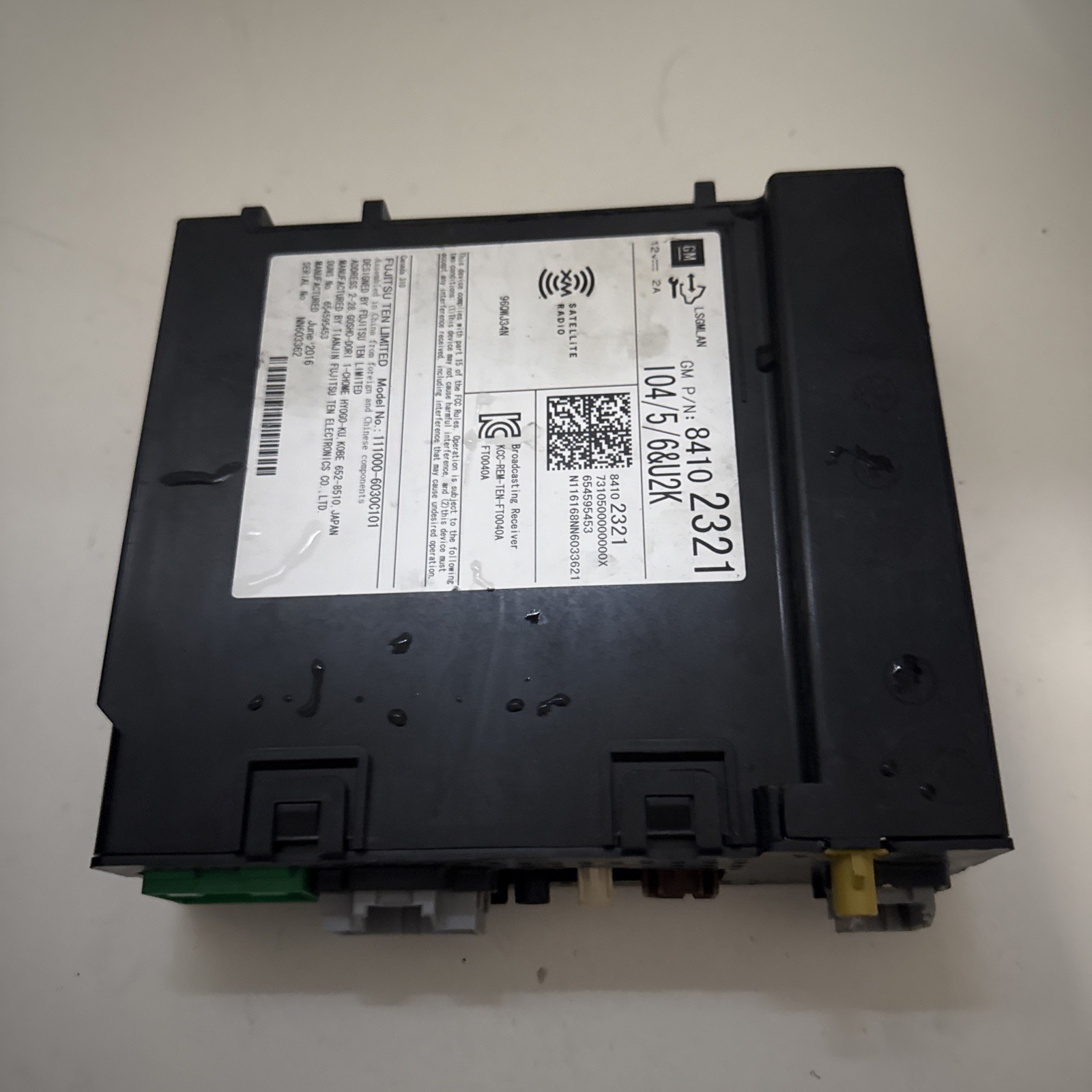 CONTROL PANEL OEM 17-18 CHEVROLET VOLT 1YR WRNTY 8410 2321