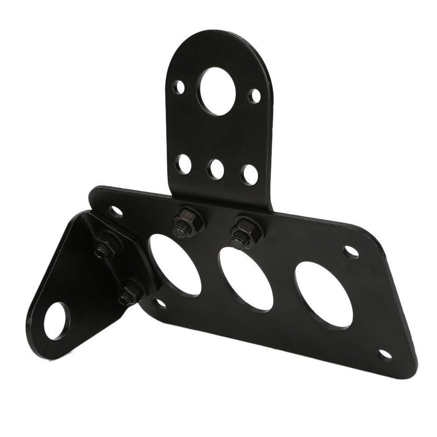 Motorcycle Side Mount License Plate Bracket Holder For Harley Touring Road King