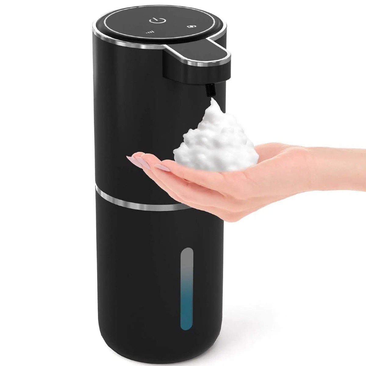 2Pk Automatic Foaming Soap Dispenser, Touchless Dispenser 380ml USB Rechargeable