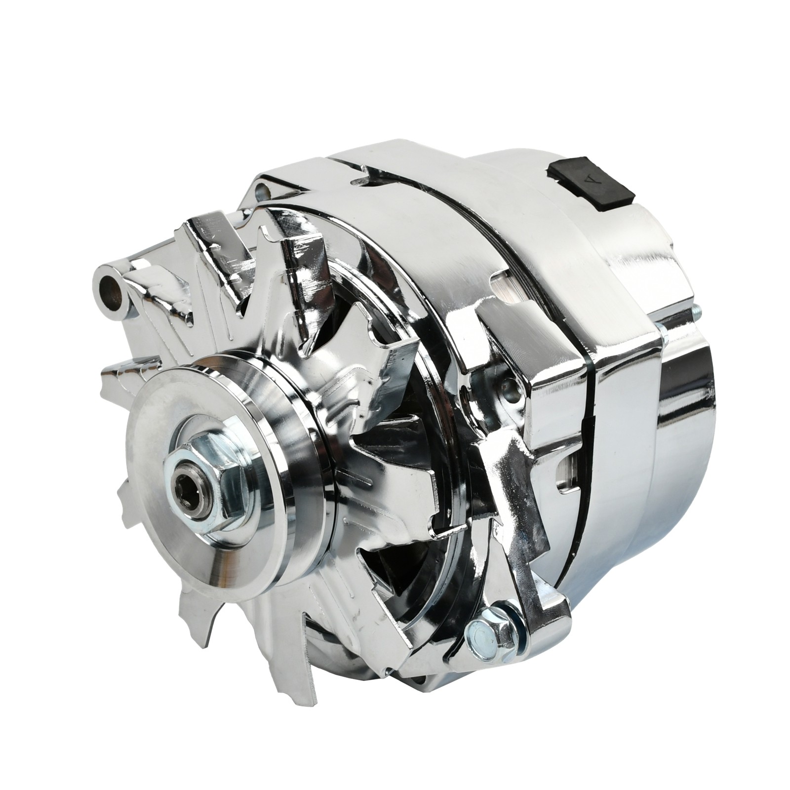 150 Amp 1 or 3 Wire Alternator Chrome Aluminum 37293 For GM Chevy 10SI/10DN/12SI