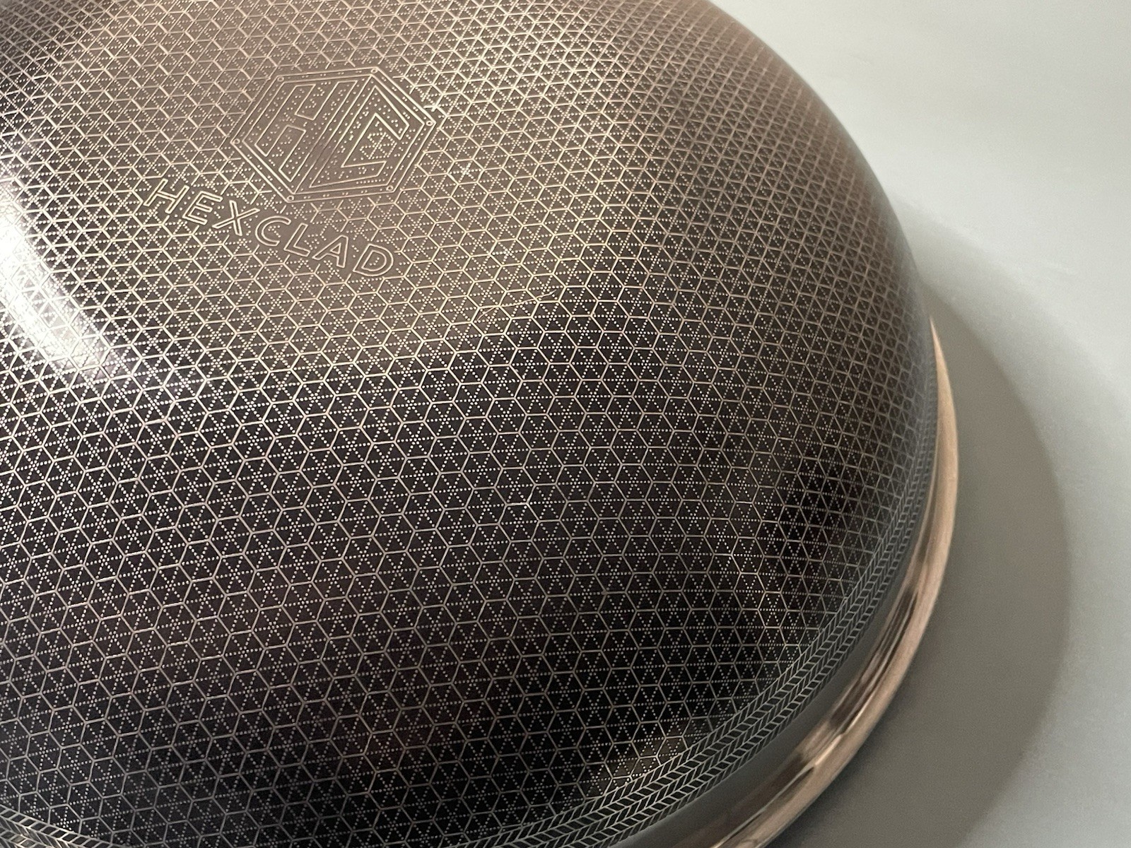 Hexclad 12" Wok Hybrid Stainless Steel Nonstick Pan Used no lid (W26)