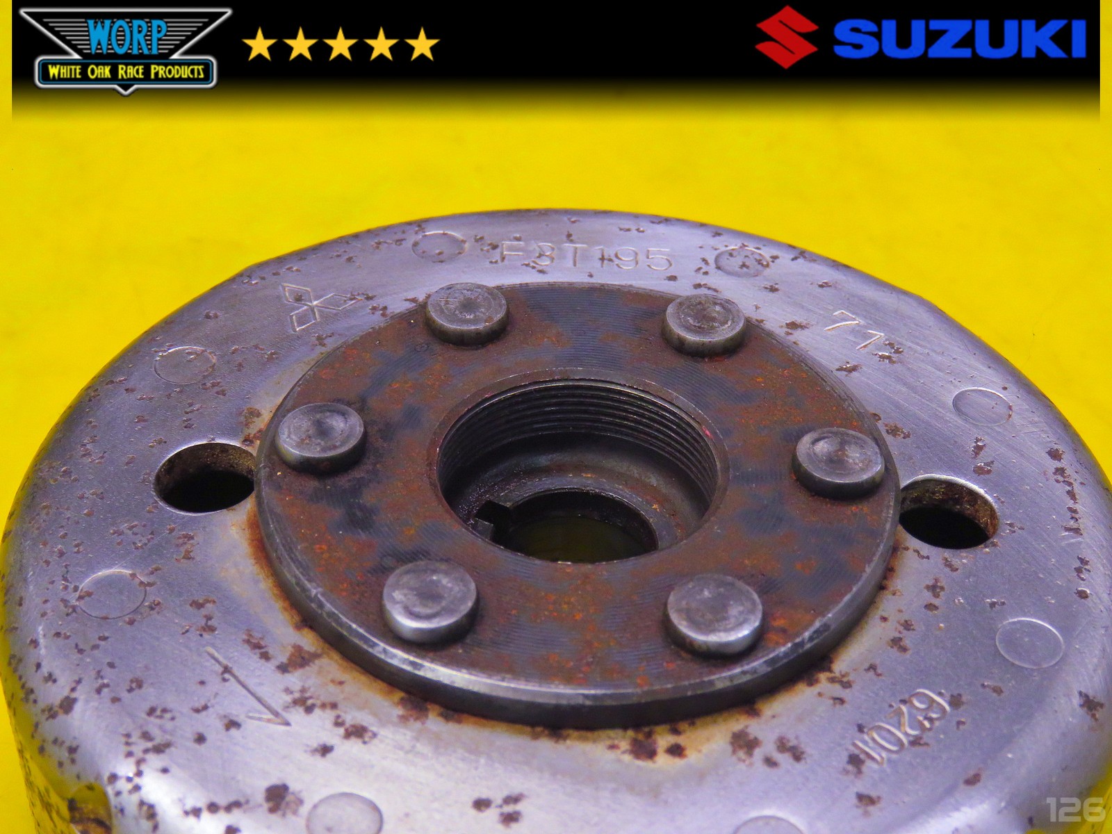 1986 SUZUKI QUADRACER 250 LT250R FLYWHEEL ROTOR FLY WHEEL MAGNETO ~ OEM 85-92