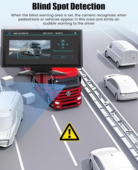 5 Ch Camera System for Truck & RV 10.36” IPS Touchscreen 5 1080P HD Cameras IP69