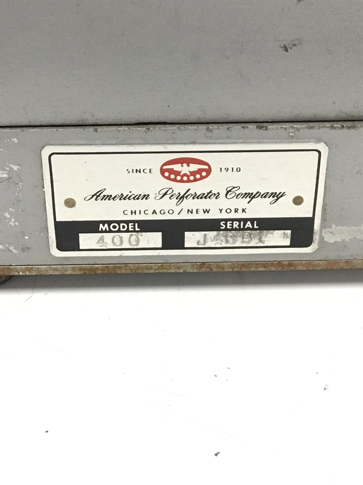 VINTAGE American Perforator Company Model 400 WORKING FREE SHIPPING