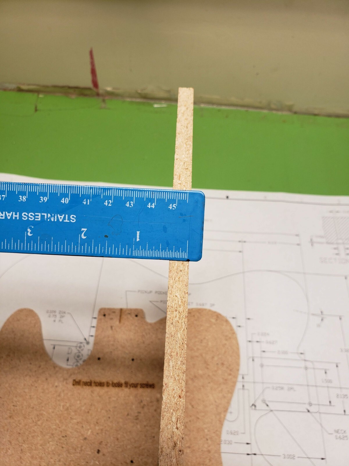 Telecaster Guitar Router Template CNC/Laser Cut w/Blueprints (Free Shipping)