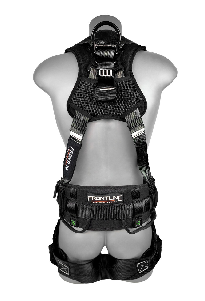 Frontline 110CTB-DC Combat™ Lite Digital Camo Full Body Harness all Aluminum