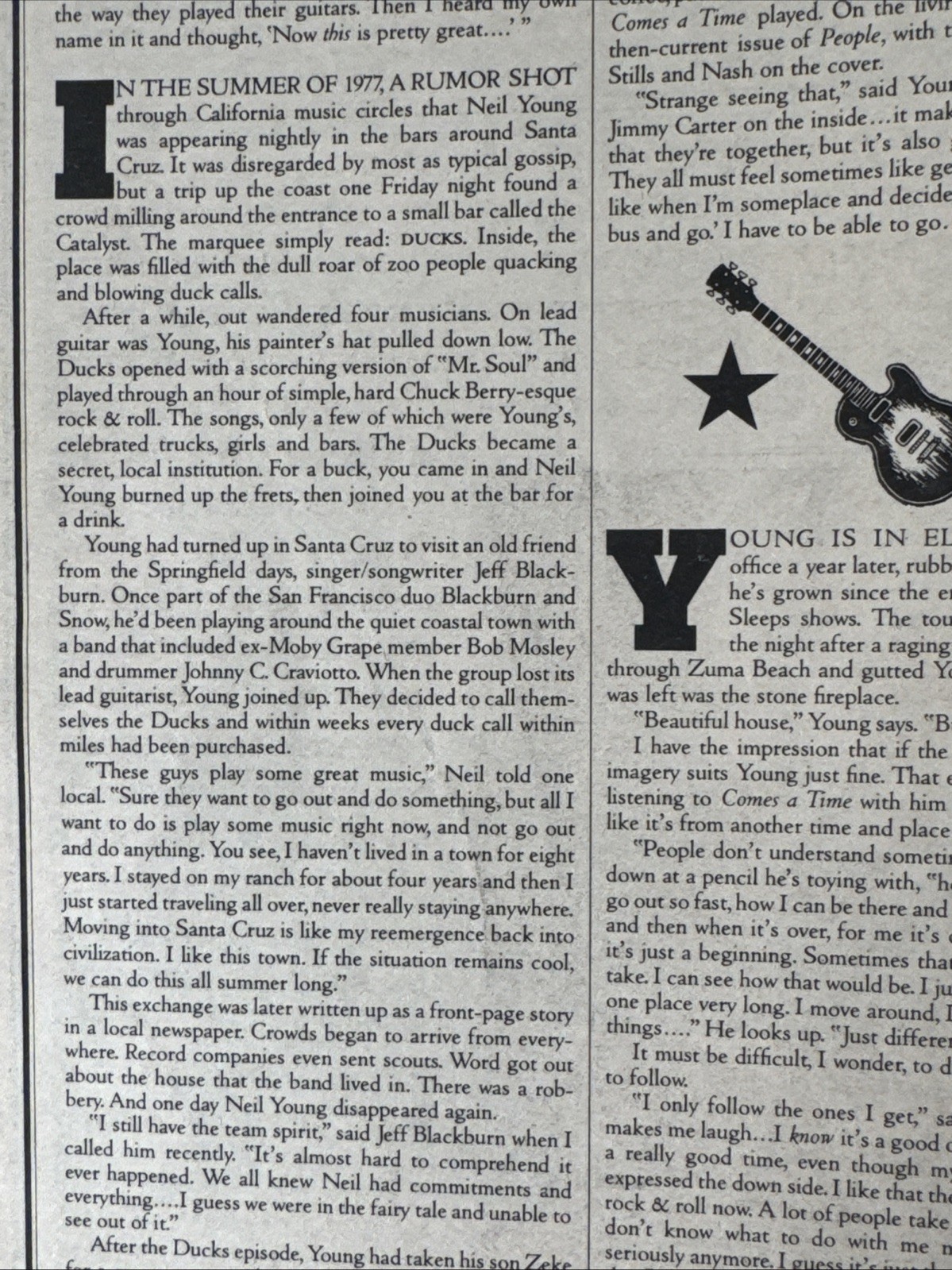 Santa Cruz Catalyst Music History Neil Young/The Ducks 6-pc bundle RARE COOL