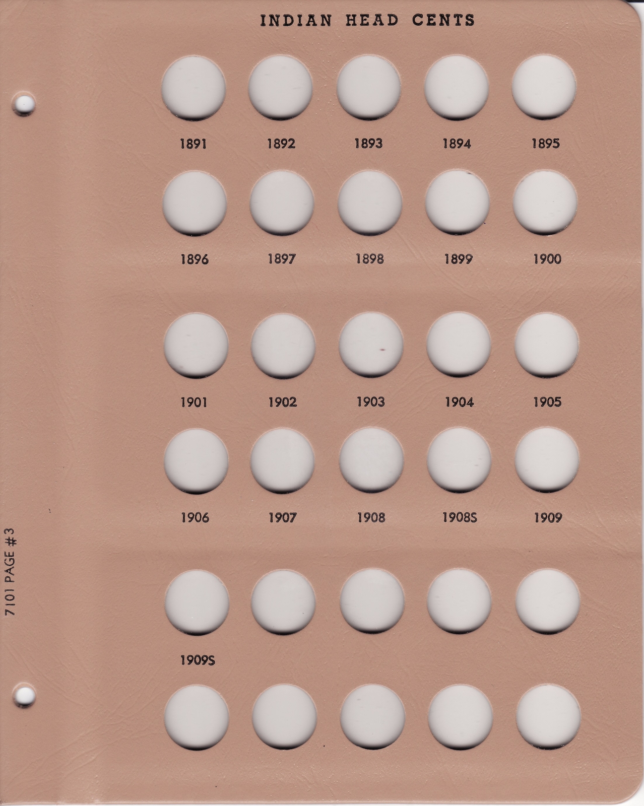 Dansco Coin Album 7101 US Old Indian Head Cents 1857-1909 NEW Free Post Offer