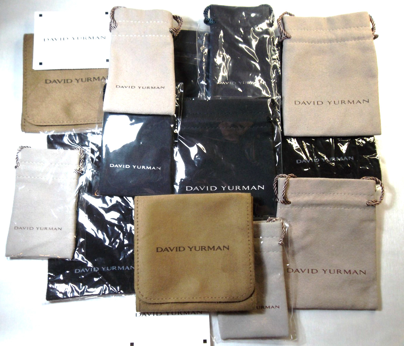 DAVID YURMAN Jewelry Drawstring Dustbag, Storage travel pouch. Choose size!!