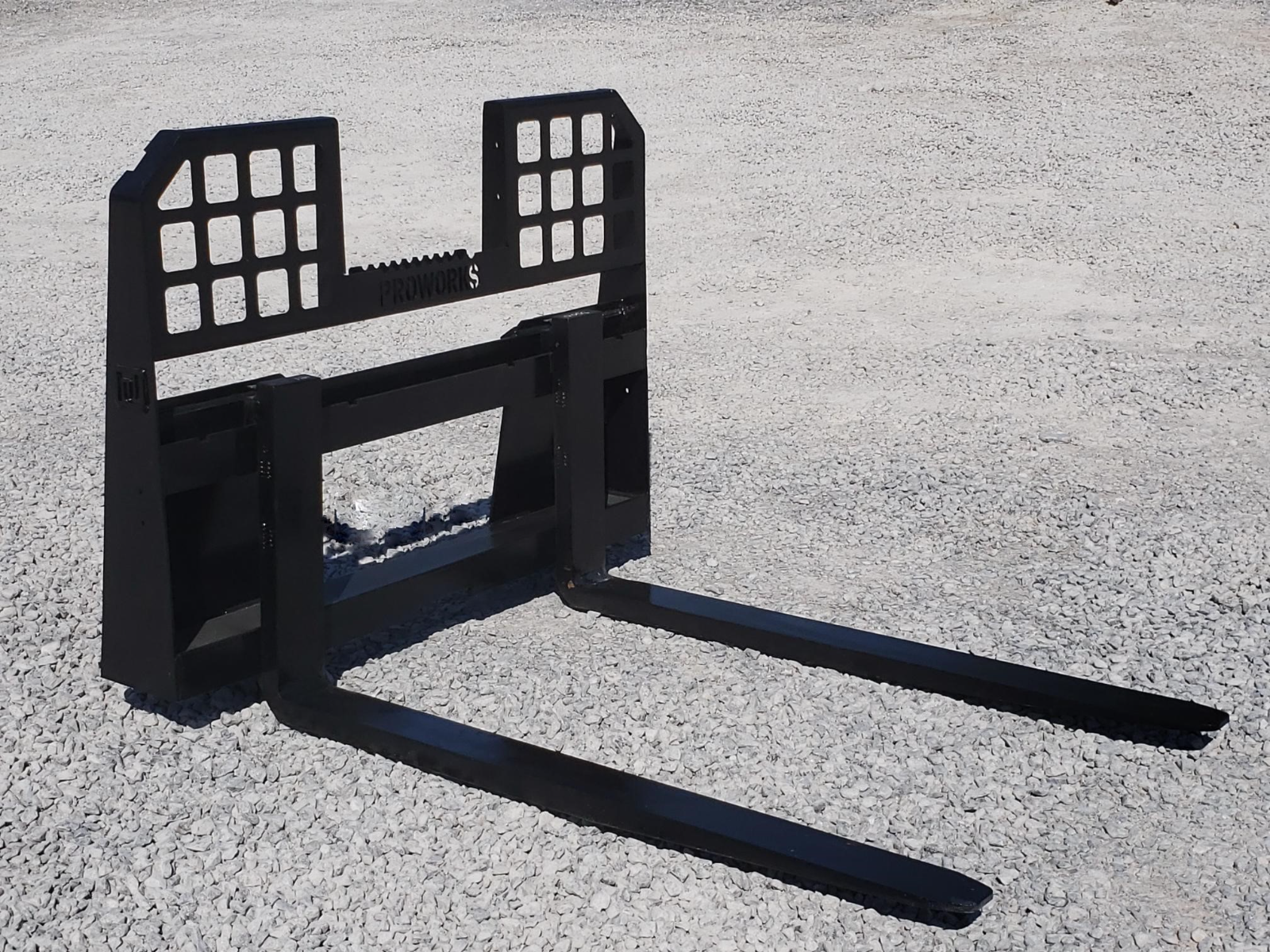 48" Long 5,500 Pound Walk Through Pallet Forks Fits Bobcat Skid Steer Loader