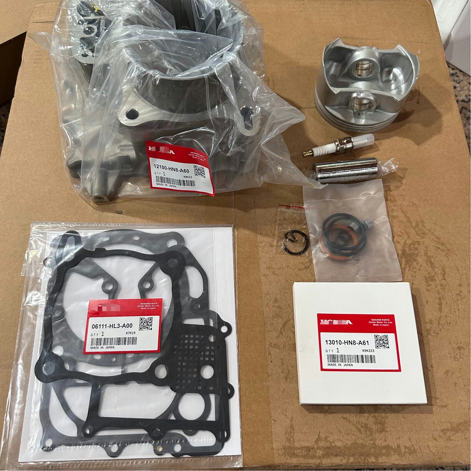 FOR HONDA 14-23 PIONEER SXS700 / 06-22 RINCON TRX680 TOP END KIT W/ CYLINDER