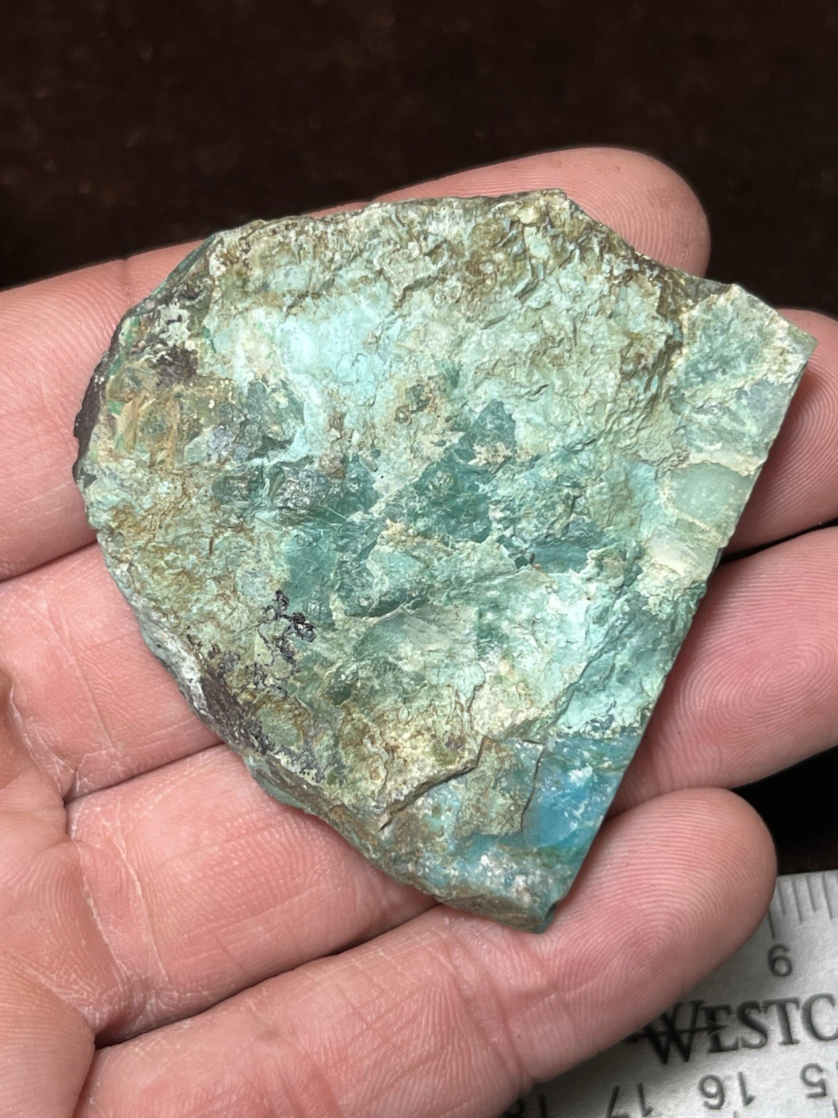 Bagdad Mine Gem Silica Chrysocolla 42 High Grade Old Stock Rough Arizona
