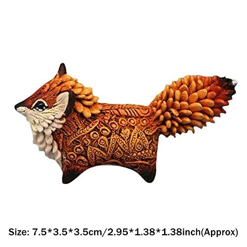 Fox Totem Statue Gift for Friends Animal Resin Crafts Ornaments Sculpture