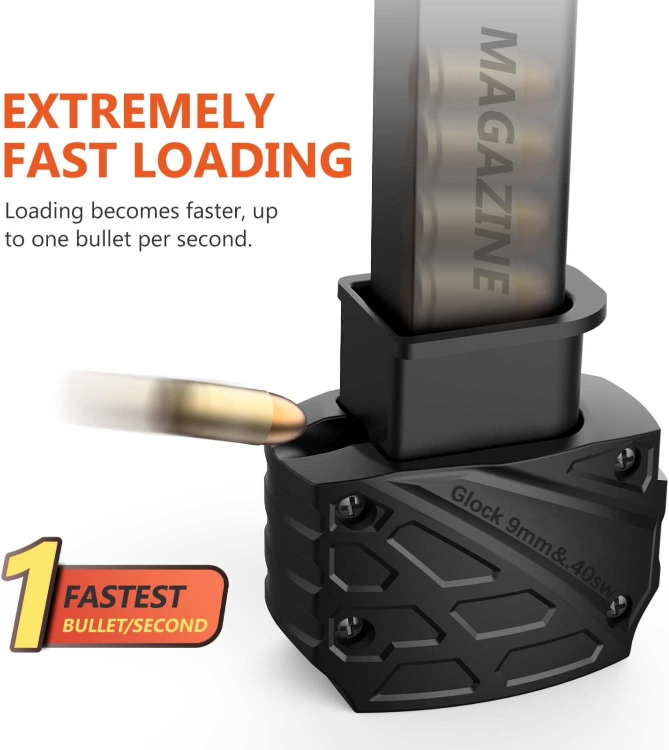 Tactical Systems Magazine Speed Loader for Glock 9mm 40 SW and More CAM Gen II