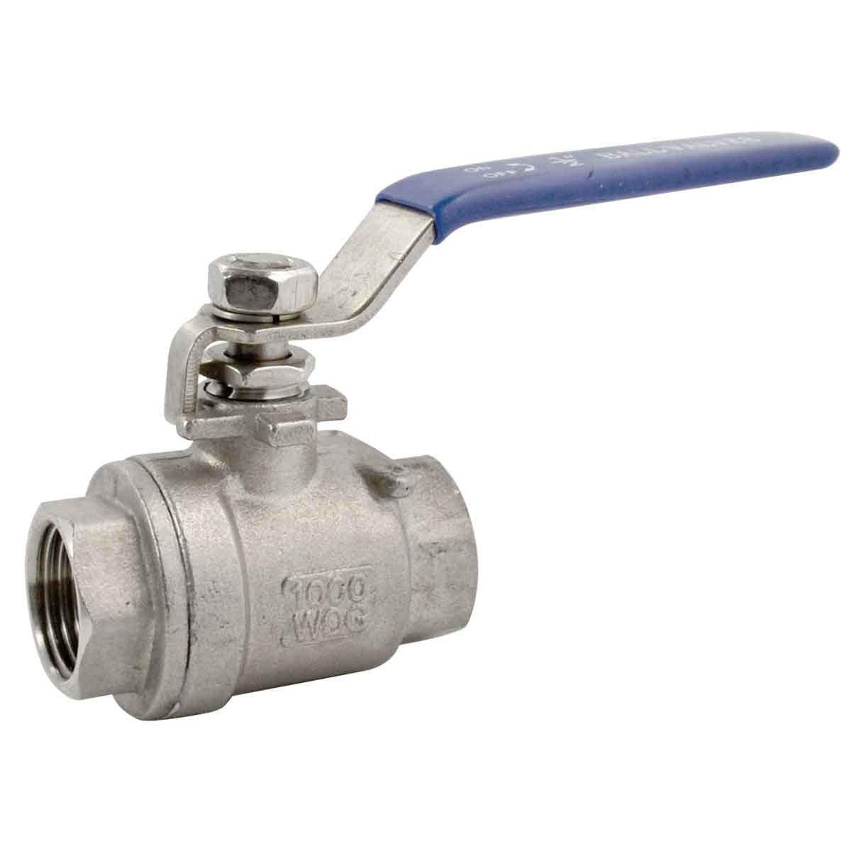 2PACK US STOCK 1/2 inch 1/2" Ball Valve,316 Stainless Steel Full Port,2-Piece