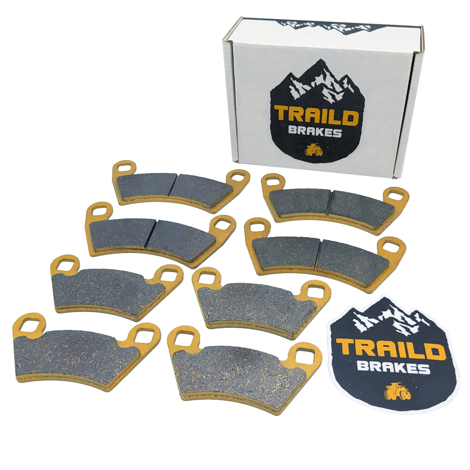 Traild Polaris RZR 4 800/RZR XP 900 2010-2014 Ceramic Brake Pad Set Front & Rear