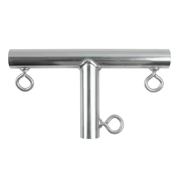 Canopy Fitting-3 Way T-Shape Fitting, 16 Gauge Steel, Rust Proof Choose Size