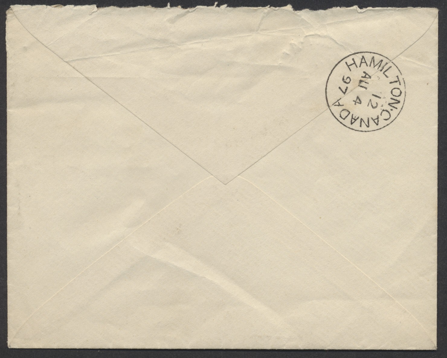 1897 Mount Albion (Wentworth) ONT Split Ring on Cover to Hamilton