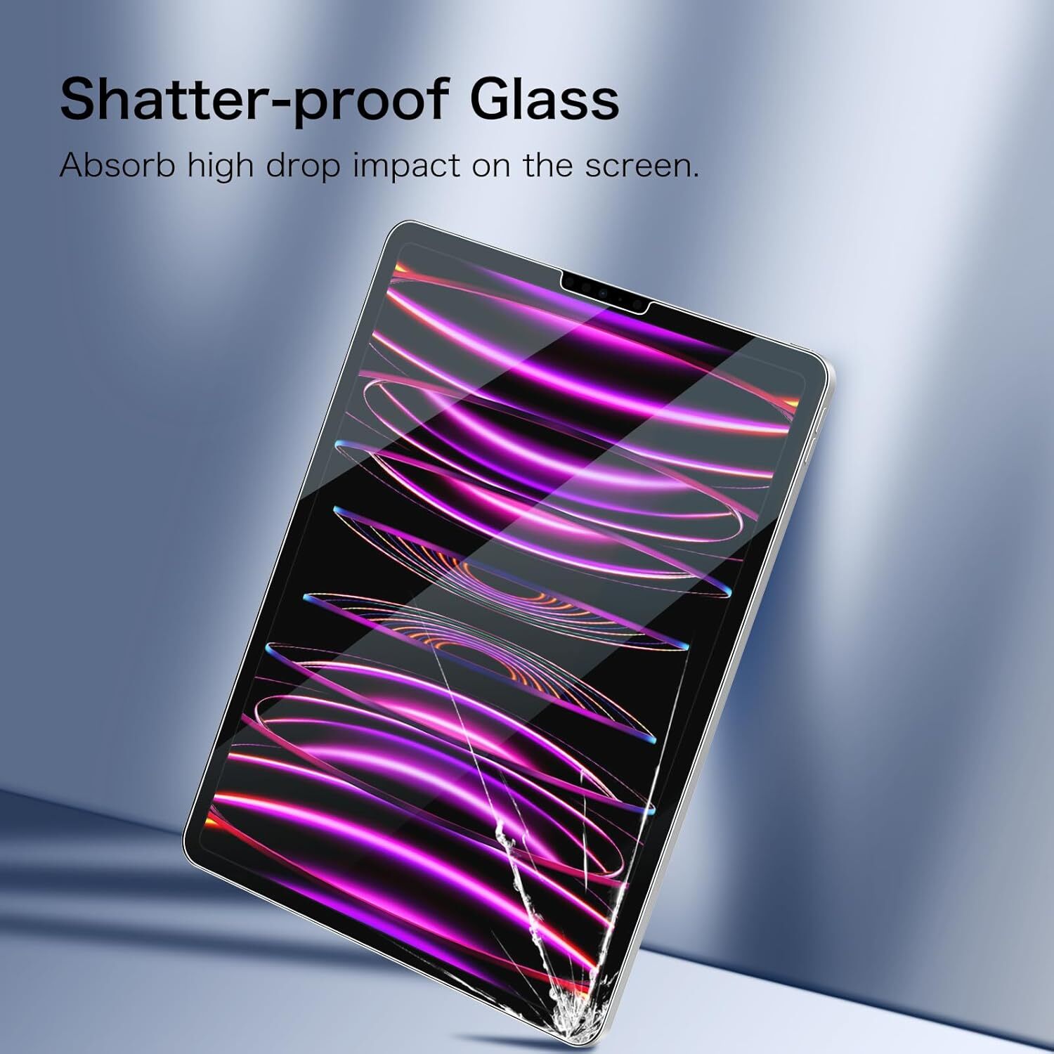 2-Pack Tempered Glass Screen Protector for iPad Pro 12.9-inch 6th 2022/5th 4th