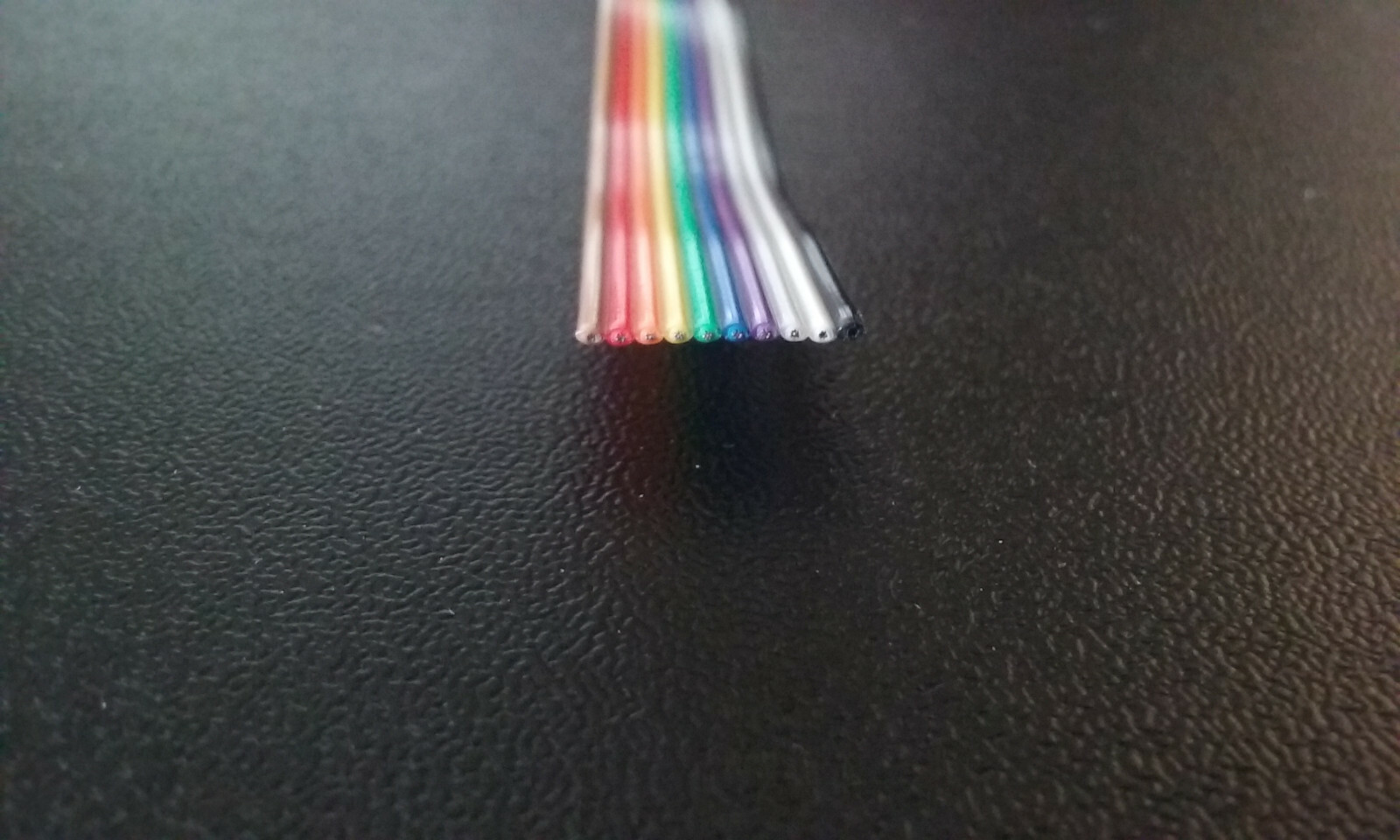 10 Conductor 28awg Color Rainbow Ribbon Wire Cable