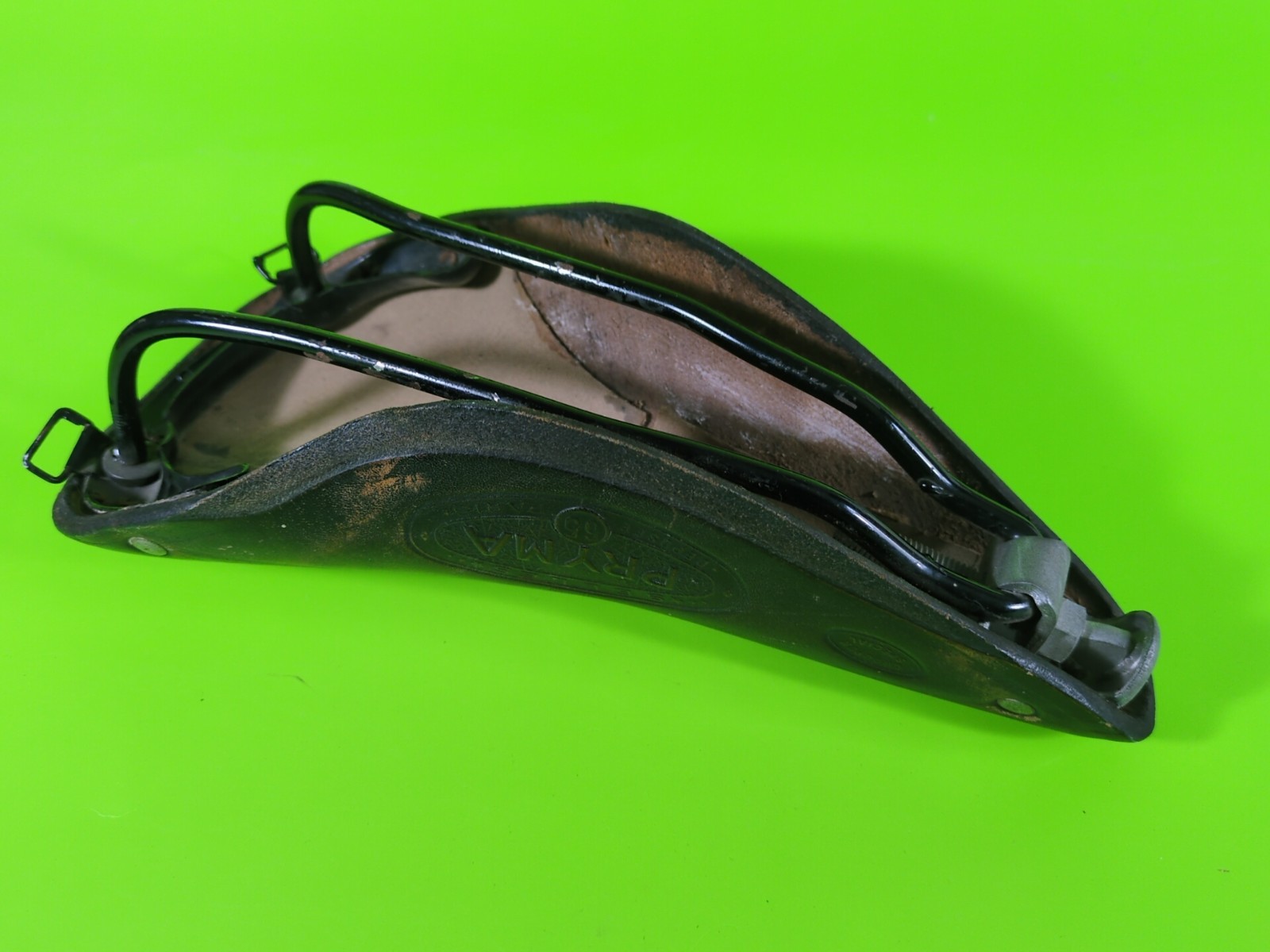 Vintage French Selles Pryma Brown Leather Saddle 65 Eroica Good Condition