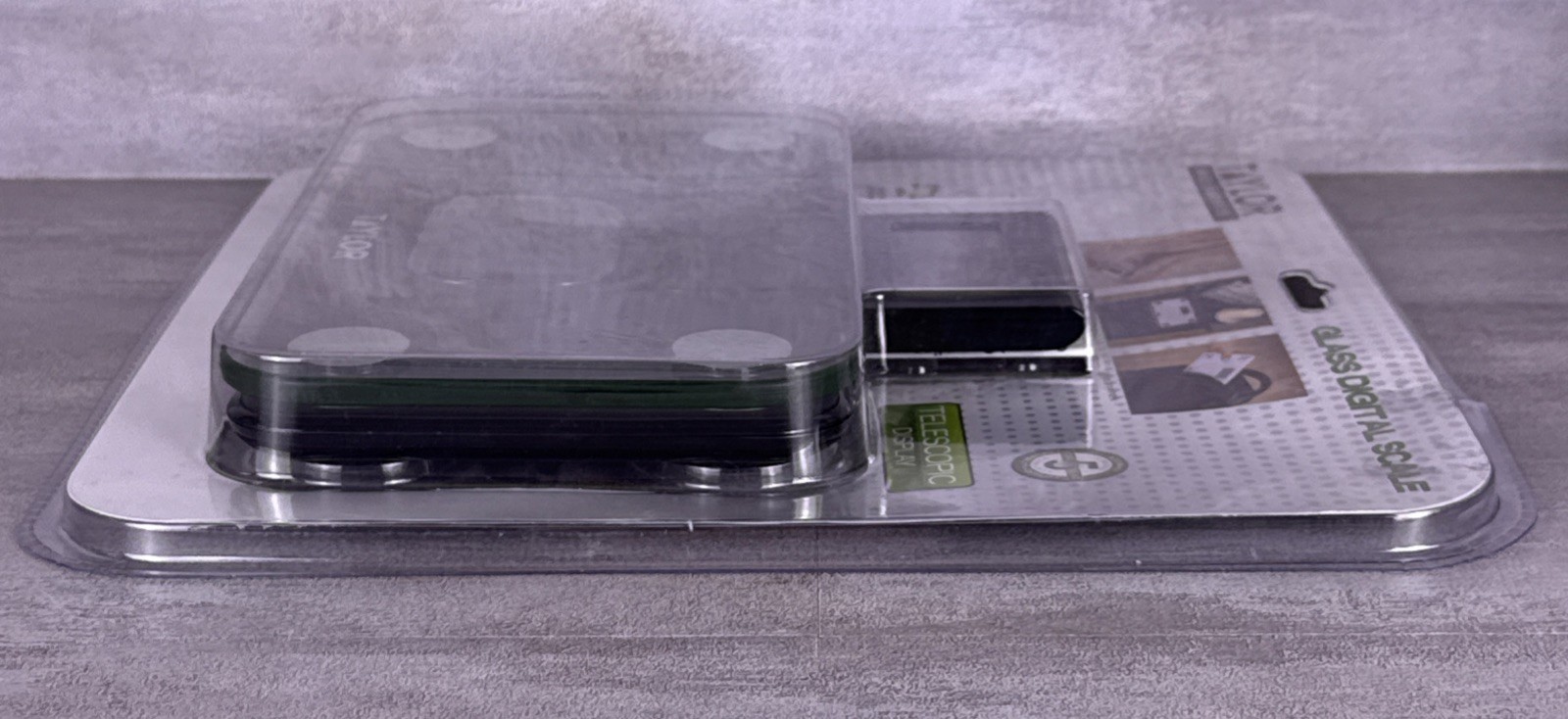 Taylor Glass Digital Mini Scale (9” x 5”) Telescopic Display Model 7086B NEW