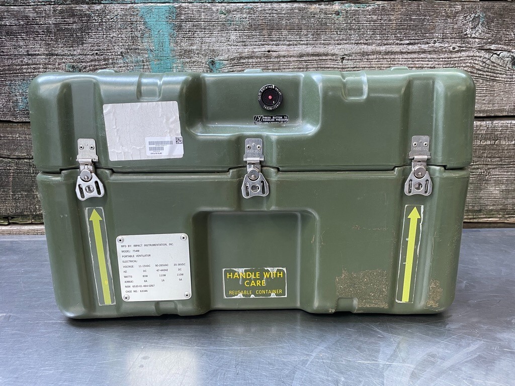 25x19x15 Exterior, Pelican Hardigg Weather Tight Transport Case Military Medical