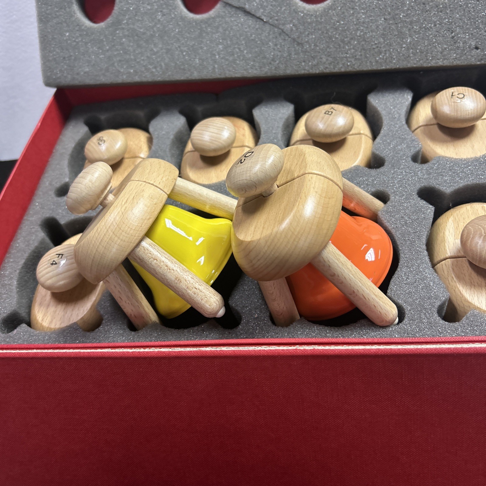 Playme PAT BELLS Musical 8 Bell Set For Visual & Auditory Musical Toy -