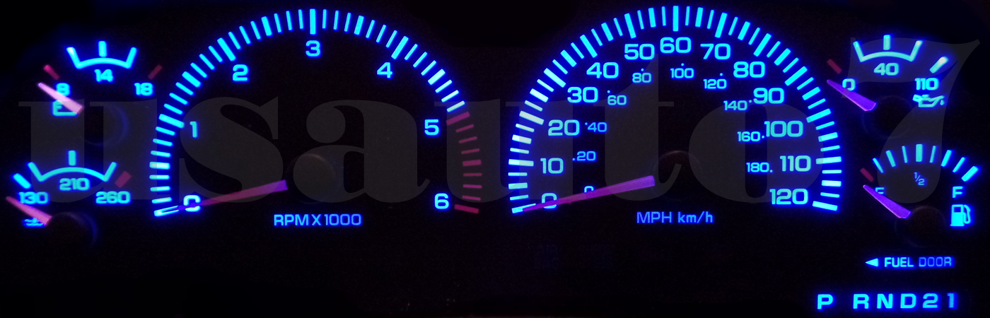 Dash Cluster Gauge AQUA BLUE SMD LEDs LIGHTS KIT Fits 97-03 Dodge Dakota Durango