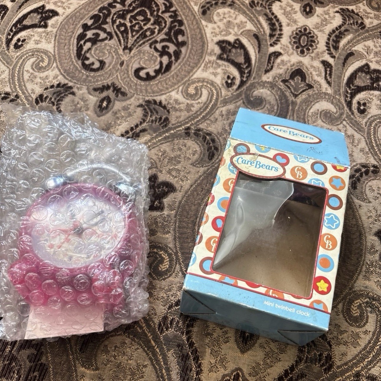 Carebears Mini Twinbell Clock American Greetings Vintage