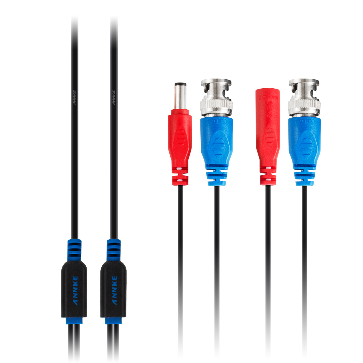 ANNKE 4pcs 100ft Video Power Cable BNC RCA Cord Wire for Security Camera System